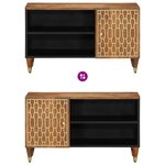 vidaXL Meuble TV 80x33x46 cm bois massif de manguier