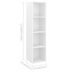 vidaXL Ensemble de meuble TV 3 Pièces Blanc Aggloméré