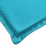 vidaXL Coussin de chaise longue turquoise tissu oxford