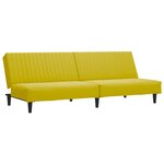 vidaXL Ensemble de canapés 2 Pièces jaune velours