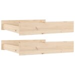 vidaXL Tiroirs de lit 2 Pièces bois de pin massif
