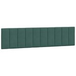 vidaXL Cadre de lit avec lumières LED vert foncé 200x200 cm velours
