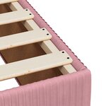 vidaXL Cadre de lit Rose 100x200 cm Velours