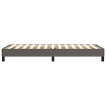 vidaXL Cadre de lit Gris 90x190 cm Similicuir