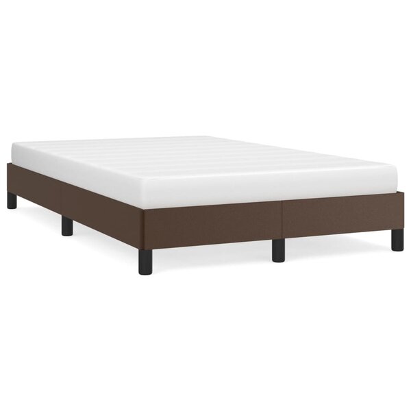 vidaXL Cadre de lit Marron 120x200 cm Similicuir