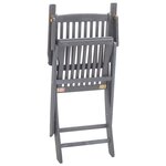 vidaXL Chaises pliables d'extérieur lot de 4 Bois d'acacia solide