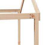 vidaXL Lit haut avec toit 90x190 cm bois de pin massif