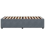 vidaXL Cadre de lit Gris foncé 80x200 cm Velours