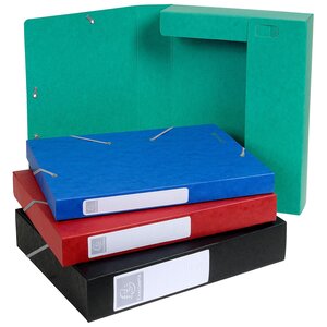 Boite De Classement Cartobox Dos 40mm Carte Lustrée - A4 - Couleurs Assorties - Exacompta