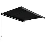 vidaXL Auvent manuel rétractable 350x250 cm Anthracite