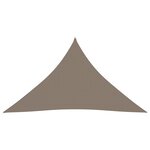 vidaXL Voile de parasol Tissu Oxford triangulaire 4x4x5 8 m Taupe