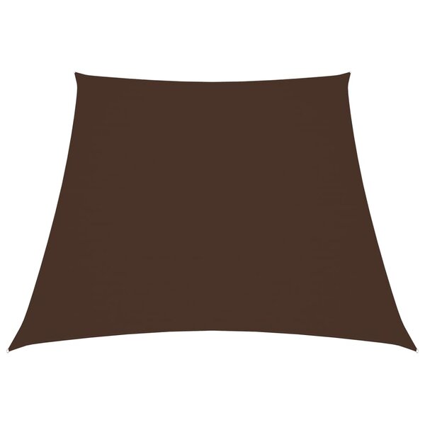 vidaXL Voile de parasol Tissu Oxford trapèze 3/4x3 m Marron