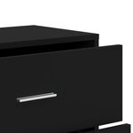 vidaXL Buffets 2 Pièces noir 60x31x84 cm bois d'ingénierie