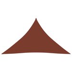 vidaXL Voile parasol Tissu Oxford triangulaire 3x3x4 24 m Terre cuite