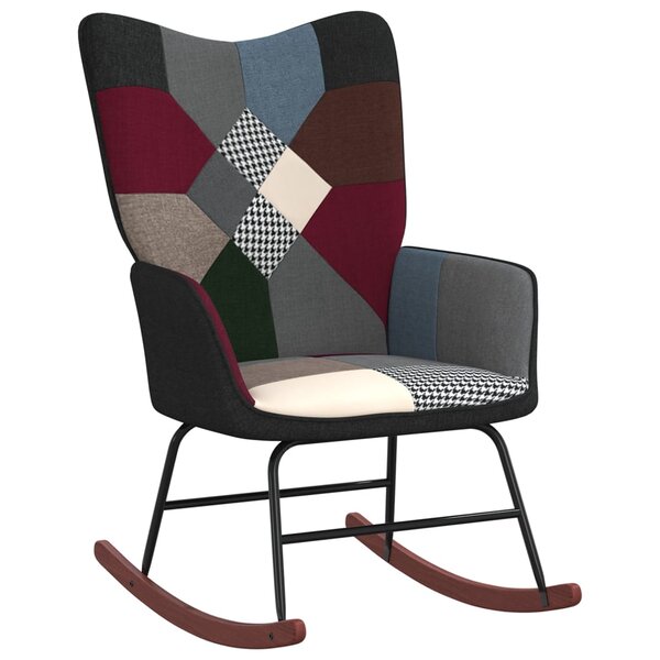 vidaXL Chaise à bascule Patchwork Tissu