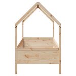 vidaXL Cadre de lit d'enfants forme de maison 80x200cm bois pin massif