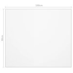 vidaXL Protecteur de table transparent 100x90 cm 2 mm PVC