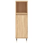 vidaXL Armoire salle de bain chêne sonoma 30x30x100 cm