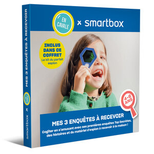 SMARTBOX - Coffret Cadeau 3 enquêtes pour un enfant de 4 à 6 ans à recevoir à la maison - Multi-thèmes