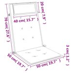 vidaXL Coussins de chaise à dossier haut lot de 4 modèle de feuille