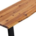 vidaXL Banc en bois d'acacia massif 160 cm