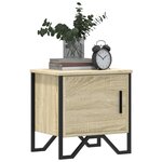 vidaXL Tables de chevet 2 Pièces Chêne sonoma 40 x 30 x 40 cm Aggloméré