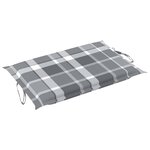 vidaXL Chaise longue de jardin avec coussin Bois d'acacia solide