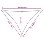 vidaXL Voile de parasol Tissu Oxford triangulaire 5x6x6 m bleu