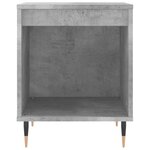 vidaXL Table de chevet gris béton 40x35x50 cm bois d’ingénierie