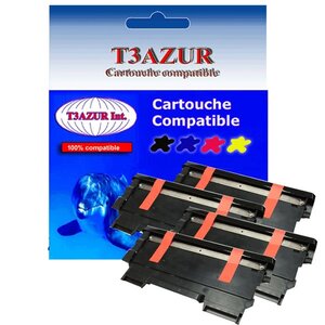 4 Toners compatibles compatible avec Brother TN2220, TN2010 pour Brother MFC7360, MFC7360N - 2600 pages - T3AZUR