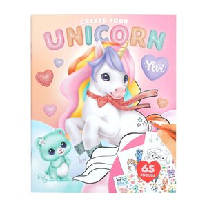 create your unicorn - livre de stickers à colorier