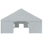vidaXL Tente de réception PE 6 x 12 m Gris