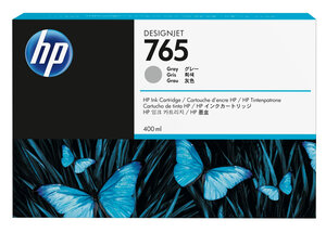 Hp hp 765 400 ml gray ink cartridge hp 765 cartouche d encre gris capacite standard 400ml pack de 1