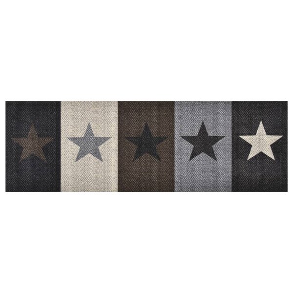 vidaXL Tapis de cuisine lavable Étoiles 60x300 cm