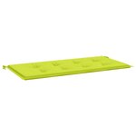 vidaXL Coussin de banc de jardin vert brillant 100x50x3cm tissu oxford