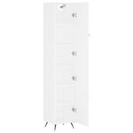 vidaXL Buffet haut Blanc 34 5x34x180 cm Bois d'ingénierie