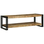 vidaXL Table basse 120x50x38 cm en bois massif de manguier brut