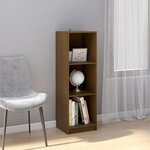 vidaXL Bibliothèque/Séparateur de pièce Marron miel Bois de pin massif