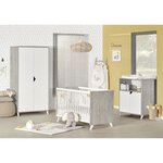 Lit Bébé style scandinave 120 x 60 cm - Gris