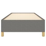 vidaXL Cadre de lit sans matelas gris foncé 90x190 cm tissu