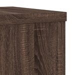 vidaXL Supports pour plantes 2 Pièces chêne marron bois d'ingénierie