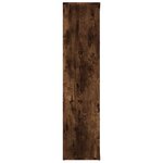 vidaXL Armoire à livres Chêne fumé 50x25x106 cm