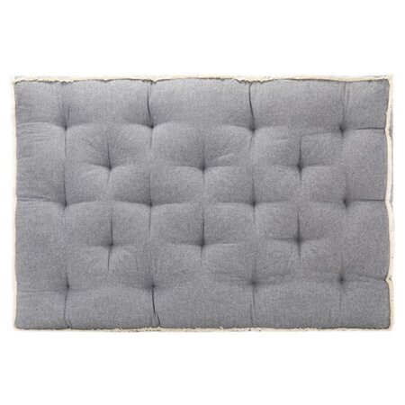 vidaXL Coussin de canapé palette Anthracite 120x80x10 cm