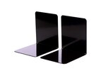 Lot de 2 Serre-livres prot. de surface 14x12x14 cm Noir MAUL