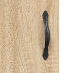 vidaXL Table de chevet chêne sonoma 40x40x50 cm bois d’ingénierie