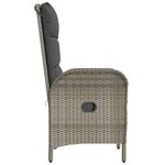 vidaXL Chaises d'extérieur lot de 2 Résine tressée Gris