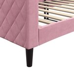 vidaXL Lit de repos rose 80x200 cm velours