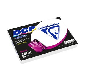 Ramette 250 Feuilles Papier DCP 200g A3 420x297 mm Certifié FSC Couché Brillan... CLAIREFONTAINE