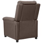 vidaXL Fauteuil électrique de massage Taupe Tissu