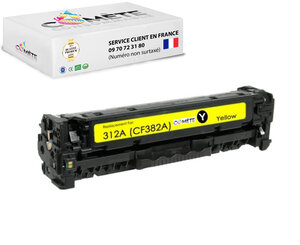 312x - 1 toner compatible avec hp 312x cf380x (312a cf380aa jaune